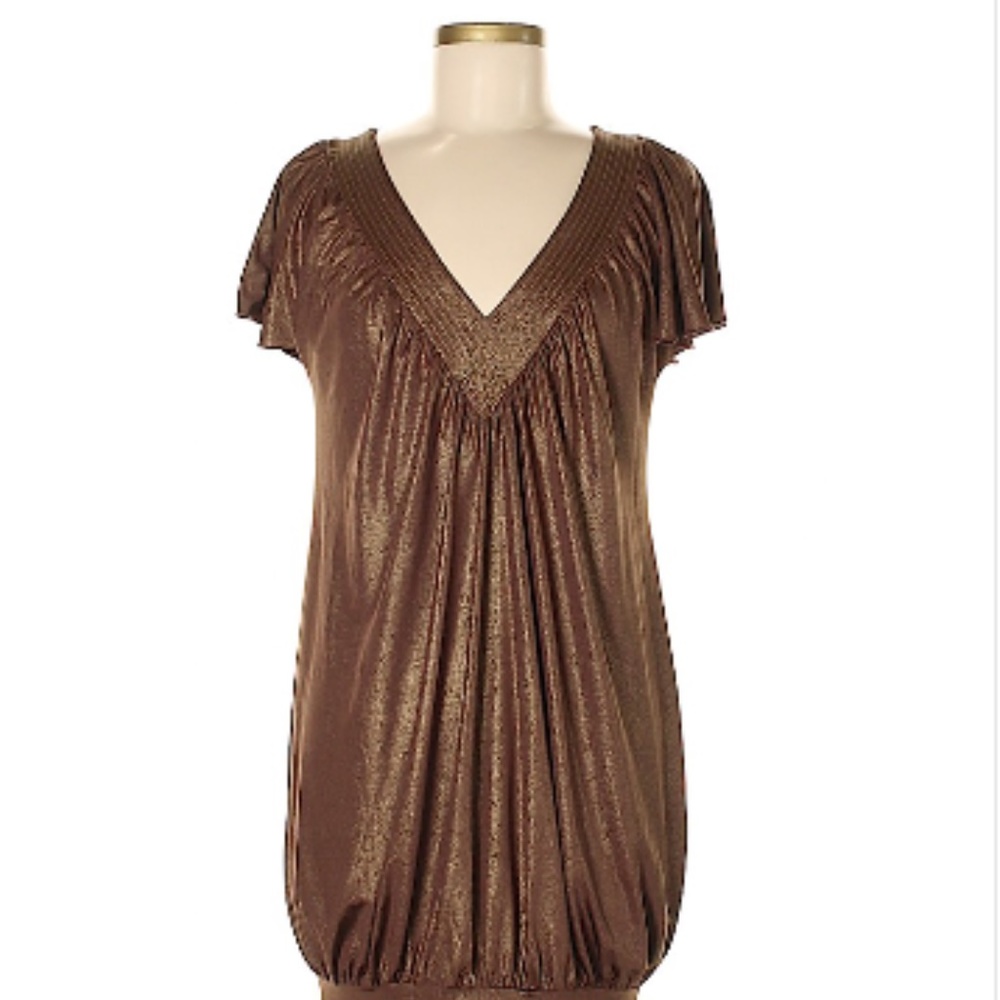 BGBG Paris Metallic Brown Cocktail Dress - Picture 3 of 4